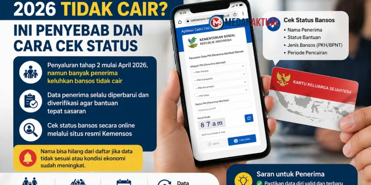 Cara Cek Bansos 2026, Ini Penyebab PKH BPNT Tidak Cair