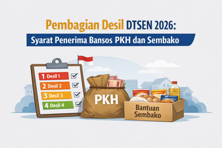 Pembagian Desil DTSEN 2026: Syarat Penerima Bansos PKH dan Sembako