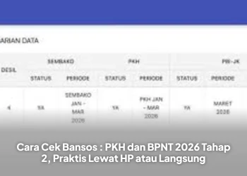Cara Cek Bansos : PKH dan BPNT 2026 Tahap 2, Praktis Lewat HP atau Langsung