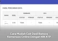Cara Mudah Cek Desil Bansos Kemensos Online Dengan NIK KTP