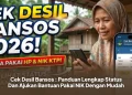 Cek Desil Bansos : Panduan Lengkap Status Dan Ajukan Bantuan Pakai NIK Dengan Mudah