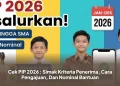 Cek PIP 2026 : Simak Kriteria Penerima, Cara Pengajuan, Dan Nominal Bantuan