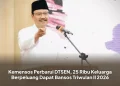 Kemensos Perbarui DTSEN, 25 Ribu Keluarga Berpeluang Dapat Bansos Triwulan II 2026