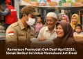 Kemensos Permudah Cek Desil April 2026, Simak Berikut Ini Untuk Memahami Arti Desil