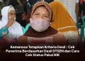 Kemensos Tetapkan Kriteria Desil : Cek Penerima Berdasarkan Desil DTSEN dan Cara Cek Status Pakai NIK