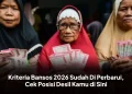 Kriteria Bansos 2026 Sudah Di Perbarui, Cek Posisi Desil Kamu di Sini