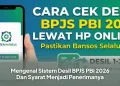 Mengenal Sistem Desil BPJS PBI 2026 Dan Syarat Menjadi Penerimanya