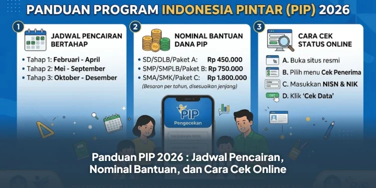 Panduan PIP 2026 : Jadwal Pencairan, Nominal Bantuan, dan Cara Cek Online