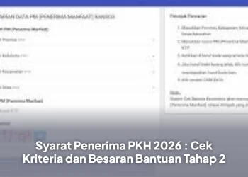 Syarat Penerima PKH 2026 : Cek Kriteria dan Besaran Bantuan Tahap 2