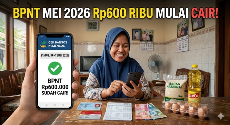 BPNT Mei 2026 Rp600 Ribu Mulai Cair, Begini Cara Cek Status Penerima Lewat HP