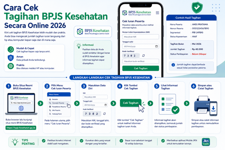 Cara Cek Tagihan BPJS Kesehatan Secara Online 2026