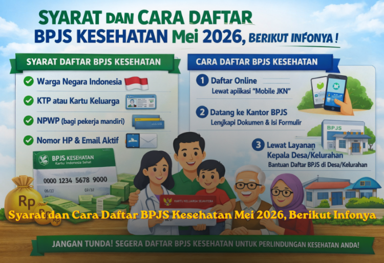 Syarat dan Cara Daftar BPJS Kesehatan Mei 2026, Berikut Infonya