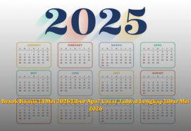 Besok Kamis 14 Mei 2026 Libur Apa? Catat Jadwal Lengkap Libur Mei 2026