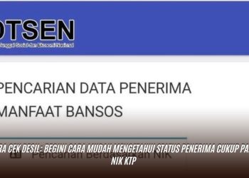 Cara Cek Desil: Begini Cara Mudah Mengetahui Status Penerima Cukup Pakai NIK KTP