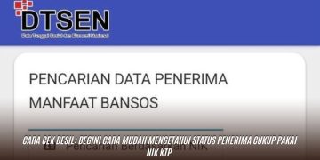 Cara Cek Desil: Begini Cara Mudah Mengetahui Status Penerima Cukup Pakai NIK KTP