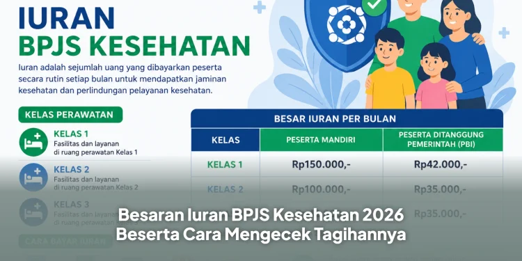 Besaran Iuran BPJS Kesehatan 2026 Beserta Cara Mengecek Tagihannya
