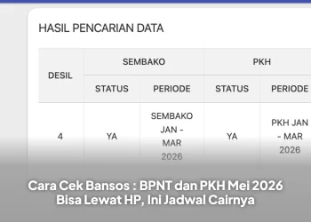 Cara Cek Bansos : BPNT dan PKH Mei 2026 Bisa Lewat HP, Ini Jadwal Cairnya