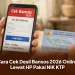 Cara Cek Desil Bansos 2026 Online Lewat HP Pakai NIK KTP