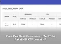 Cara Cek Desil Kemensos : Mei 2026 Pakai NIK KTP Lewat HP