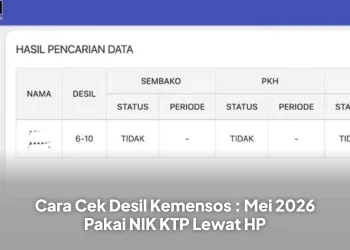 Cara Cek Desil Kemensos : Mei 2026 Pakai NIK KTP Lewat HP