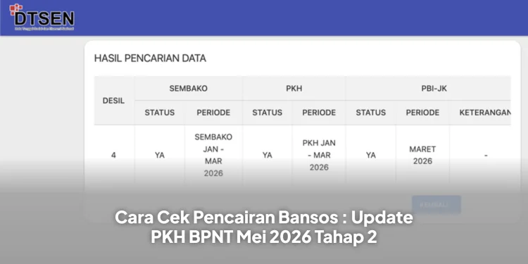Cara Cek Pencairan Bansos : Update PKH BPNT Mei 2026 Tahap 2