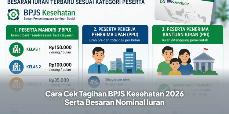 Cara Cek Tagihan BPJS Kesehatan 2026 Serta Besaran Nominal Iuran