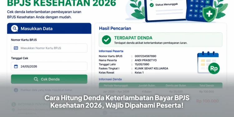 Cara Hitung Denda Keterlambatan Bayar BPJS Kesehatan 2026, Wajib Dipahami Peserta!