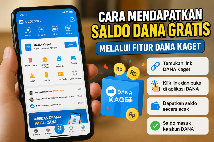 Cara Mendapatkan Saldo DANA Gratis Melalui Fitur DANA Kaget