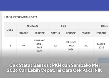 Cek Status Bansos : PKH dan Sembako Mei 2026 Cair Lebih Cepat, Ini Cara Cek Pakai NIK
