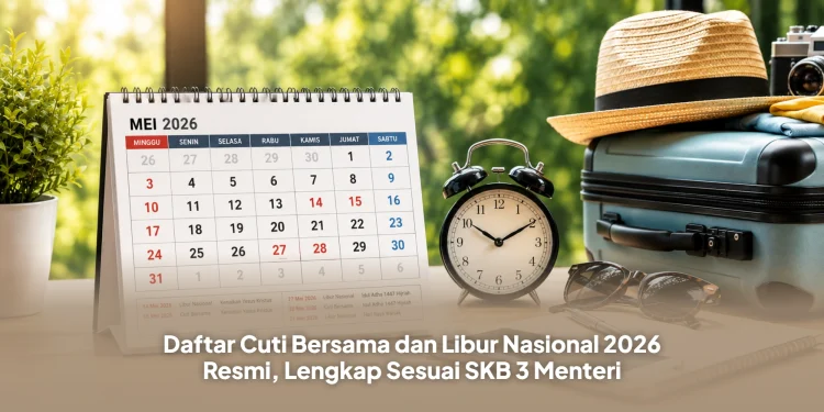 Daftar cuti bersama dan libur nasional tahun 2026 resmi sesuai SKB 3 Menteri