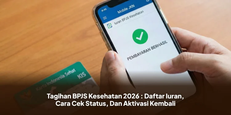 Tagihan BPJS Kesehatan 2026 : Daftar Iuran, Cara Cek Status, Dan Aktivasi Kembali