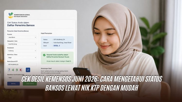 Cek Desil Kemensos Juni 2026: Cara Mengetahui Status Bansos Lewat NIK KTP dengan Mudah