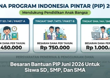 Besaran Bantuan PIP Juni 2026 Untuk Siswa SD, SMP, Dan SMA