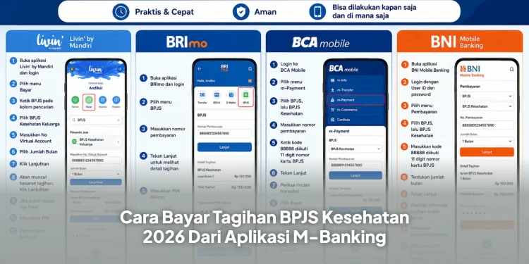 Cara Bayar Tagihan BPJS Kesehatan 2026 Dari Aplikasi M-Banking