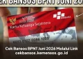 Cek Bansos BPNT Juni 2026 Melalui Link cekbansos.kemensos.go.id