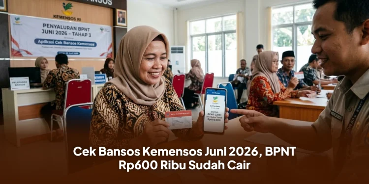 Cek Bansos Kemensos Juni 2026, BPNT Rp600 Ribu Sudah Cair