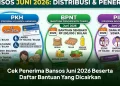 Cek Penerima Bansos Juni 2026 Beserta Daftar Bantuan Yang Dicairkan
