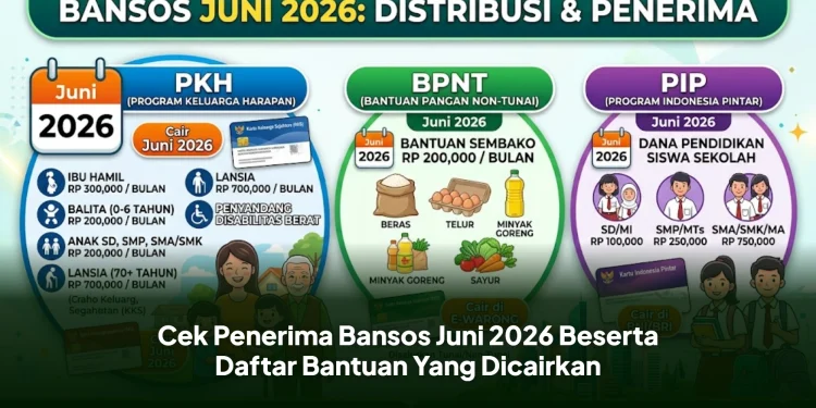Cek Penerima Bansos Juni 2026 Beserta Daftar Bantuan Yang Dicairkan