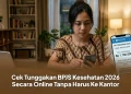 buatkan gambar cek tunggakan dari rumah
