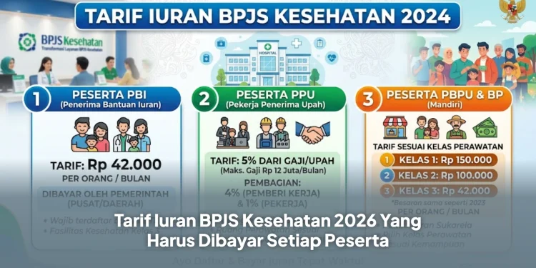 Tarif Iuran BPJS Kesehatan 2026 Yang Harus Dibayar Setiap Peserta
